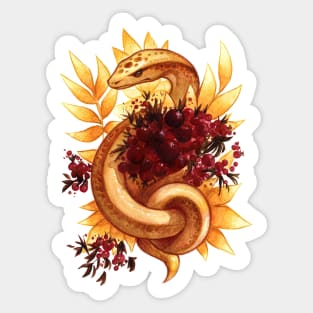 Golden snake Sticker